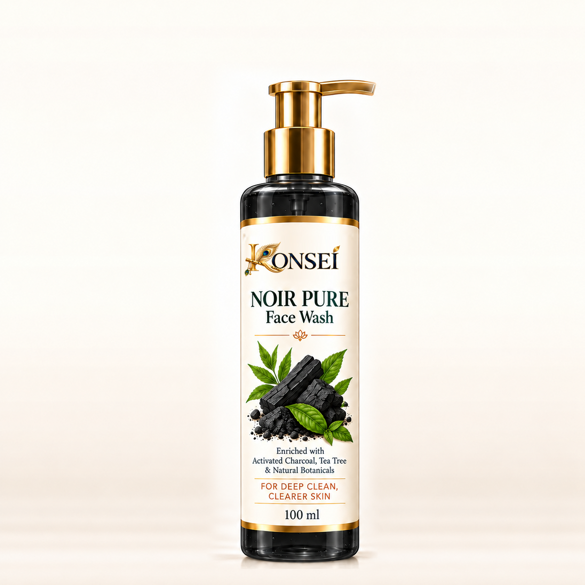 KONSEI Noir Puré Face Wash 100 ml with new official logo